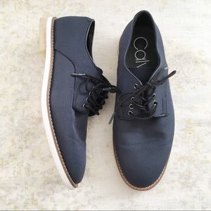 Calvin Klein Mens Shoes Aggussie 7.5 Navy Blue Oxfords